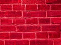 Old destroyed brick wall. red brick texture. V