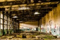 Old destroyed factory Royalty Free Stock Photo
