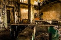 Old destroyed factory Royalty Free Stock Photo