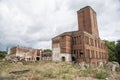 Old destroyed factory in Poland. Urbex made of brick