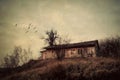 Old destroyed house Royalty Free Stock Photo