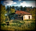 Old destroyed house Royalty Free Stock Photo