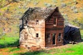 Old Deteriorating Frontier Home Royalty Free Stock Photo