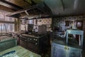 Old devices in a kitchen of a hotel