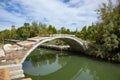 Old devil`s bridge in Torcello Royalty Free Stock Photo