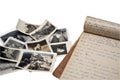 Old Diary and Photos Royalty Free Stock Photo