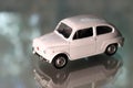 Old diecast metal toy car FIAT 500 Royalty Free Stock Photo