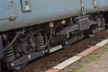 Old diesel electric locomotive detail