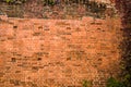 Old dilapidated brick wall