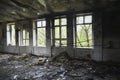 Old dilapidated building interior, urbex. Old dilapidated building interior, urbex Royalty Free Stock Photo