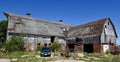 Old Dilapidated Iowa Barn Royalty Free Stock Photo