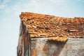 An old tiled rooftop Royalty Free Stock Photo