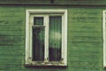 The old dilapidated window frame house Royalty Free Stock Photo