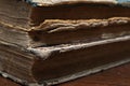 Old book. Sheets of an old book. Macro Royalty Free Stock Photo