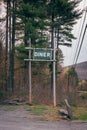 Old diner sign, in Phoenicia, New York Royalty Free Stock Photo