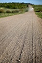 Old Dirt Country Road with Gravel Royalty Free Stock Photo