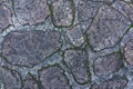 Old dirt rock stone floor pattern as background in Japan Royalty Free Stock Photo