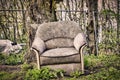 Old dirty armchair Royalty Free Stock Photo