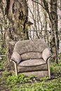 Old dirty armchair Royalty Free Stock Photo