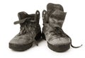 Old dirty boots Royalty Free Stock Photo