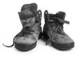 Old dirty boots Royalty Free Stock Photo
