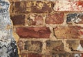 Old dirty brick wall background Royalty Free Stock Photo