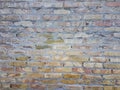 Old dirty brick wall surface concrete stone urban architecture Royalty Free Stock Photo