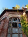 old dirty broken ruined abandoned building