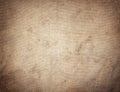 Old dirty brown horizontal creasy burlap texture Royalty Free Stock Photo