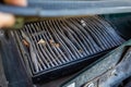 an old dirty car air filter Royalty Free Stock Photo