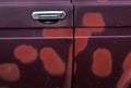 The old dirty car doors Royalty Free Stock Photo