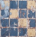 Old dirty colorful tile background Royalty Free Stock Photo