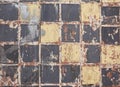 Old dirty colorful tile background Royalty Free Stock Photo