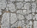 Old dirty cracked concrete wall texture background  road Royalty Free Stock Photo