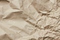 Old dirty crumbled paper background texture. Vintage letter template. Creases and dents. Parchment. Wrapping process.