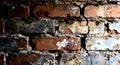 Old and dirty decorative brick wall texture background Royalty Free Stock Photo