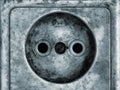 Old dirty electrical outlet Royalty Free Stock Photo
