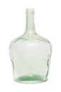 Old dirty green glass bottle Royalty Free Stock Photo