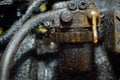 Old dirty motor engine