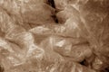 Old dirty plastic texture in brown tone. Royalty Free Stock Photo