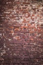 Old Dirty Vintage Red Brick Wall Background Royalty Free Stock Photo