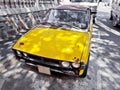 Old dirty rusted car, Bo-Kaap district, Cape Town Royalty Free Stock Photo