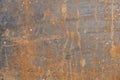 Old dirty rusty galvanized iron plate. Royalty Free Stock Photo