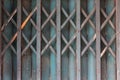 Old and dirty steel sliding doors . texture background Royalty Free Stock Photo