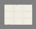 Old dirty torn edge blank paper sheet - vector illustration. Unfolded ancient map mockup