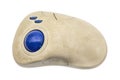 Old dirty trackball mouse Royalty Free Stock Photo