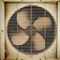 Old dirty ventilation fan