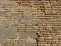 Old Dirty Vintage Stone Brick Wall Grunge Surface Rough Material Background