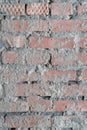Old dirty wall brick wall made of red brick Royalty Free Stock Photo