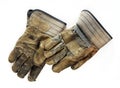 Old Dirty Work Gloves Royalty Free Stock Photo